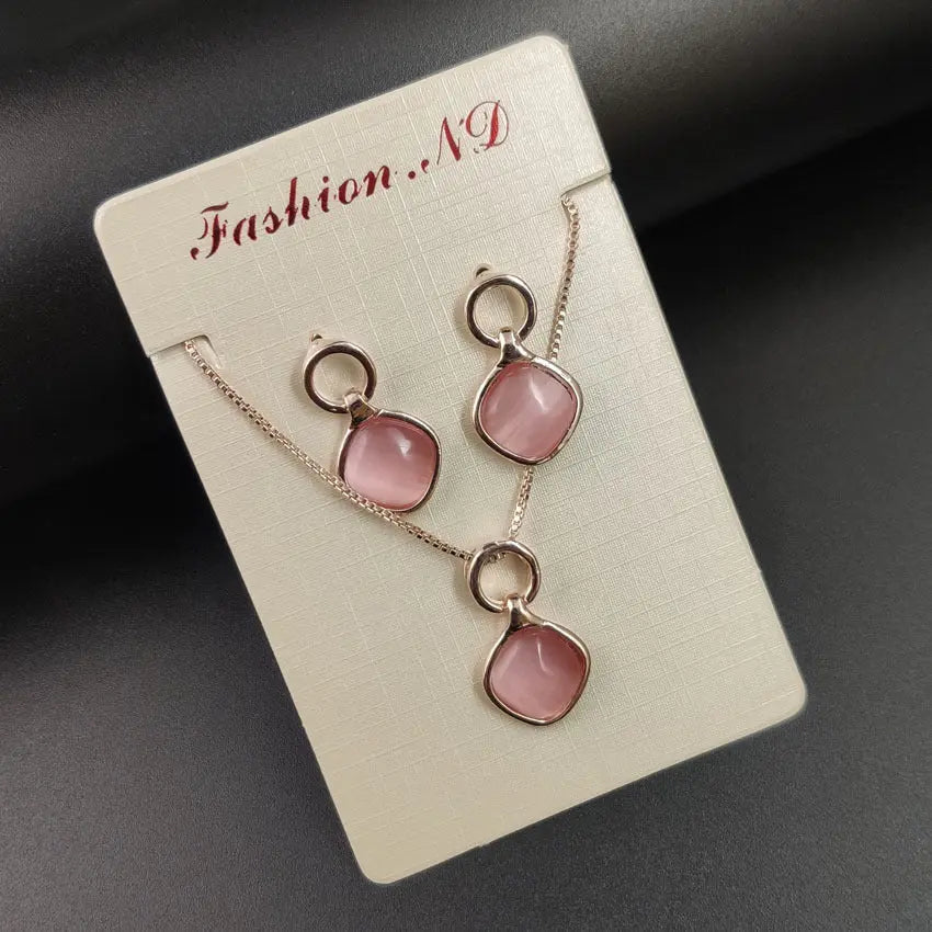 Fashion Personality Necklace And Earrings Suite Trendy DigiStore USA