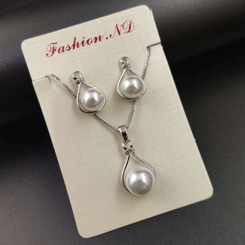 Fashion Personality Necklace And Earrings Suite Trendy DigiStore USA
