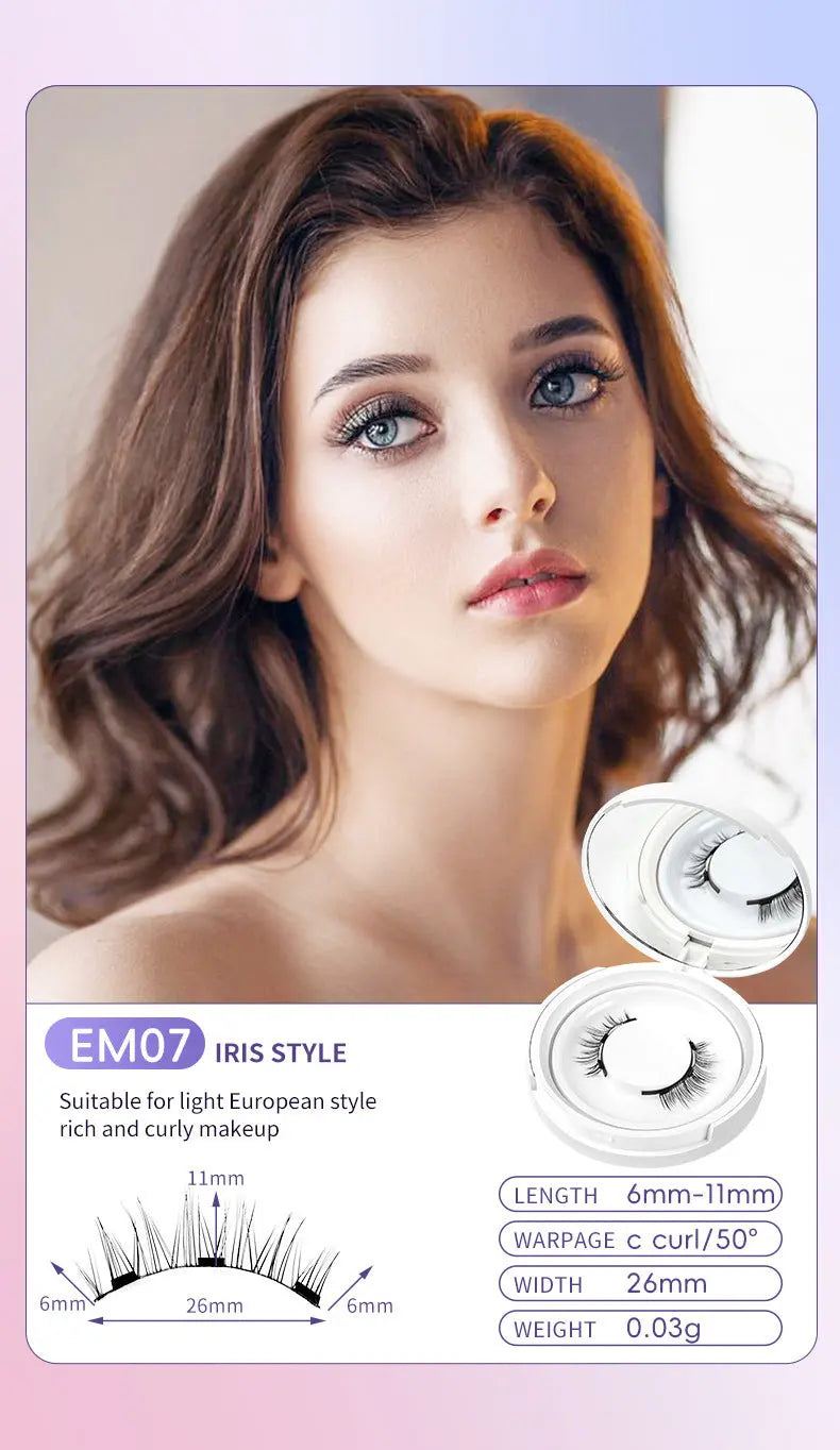 Natural Eyelashes Magnetic Suction False Eyelashes Daily One Pair Mink Hair Super Soft Natural Simulation Easy To Wear trendy-digistore-us