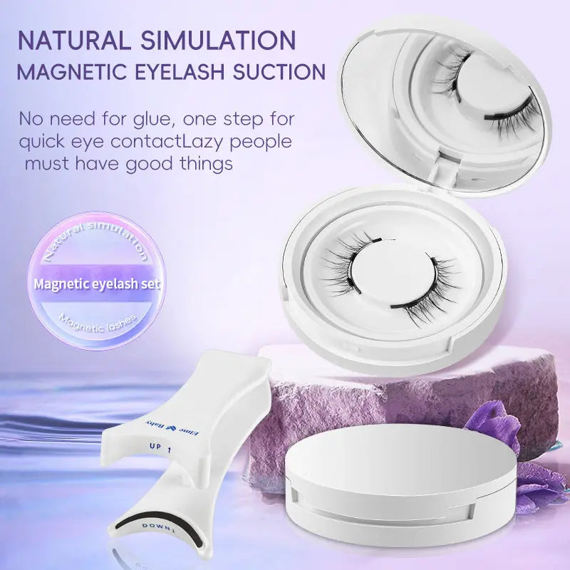 Natural Eyelashes Magnetic Suction False Eyelashes Daily One Pair Mink Hair Super Soft Natural Simulation Easy To Wear trendy-digistore-us