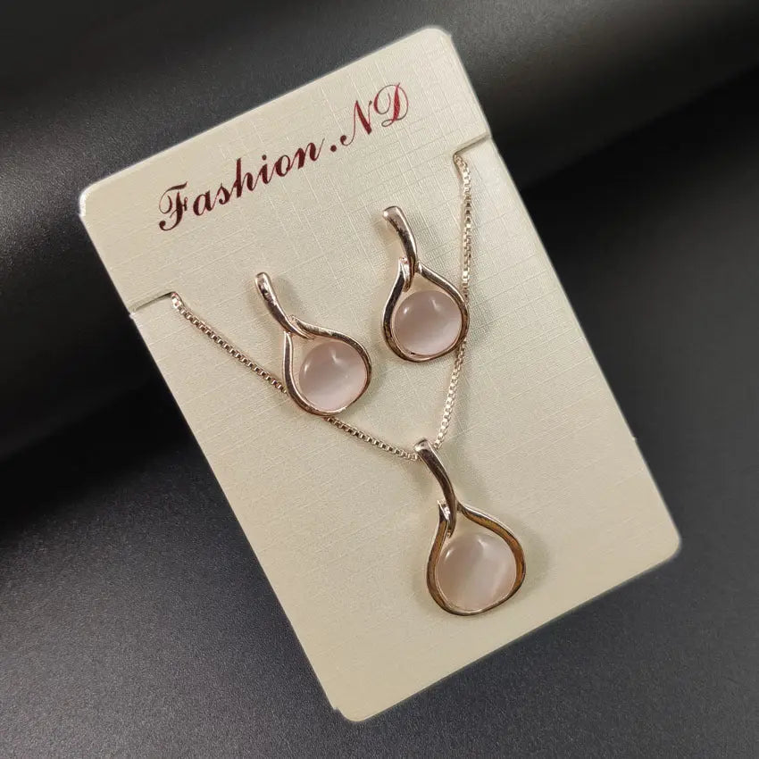 Fashion Personality Necklace And Earrings Suite Trendy DigiStore USA