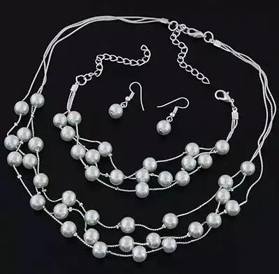 Fashion Personality Necklace And Earrings Suite Trendy DigiStore USA