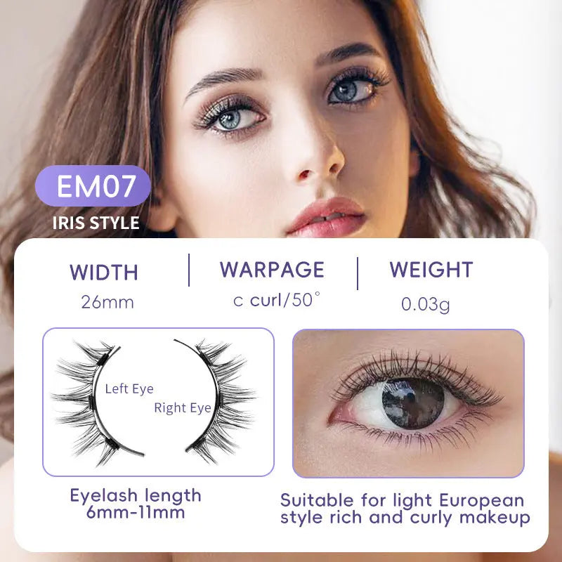 Natural Eyelashes Magnetic Suction False Eyelashes Daily One Pair Mink Hair Super Soft Natural Simulation Easy To Wear trendy-digistore-us