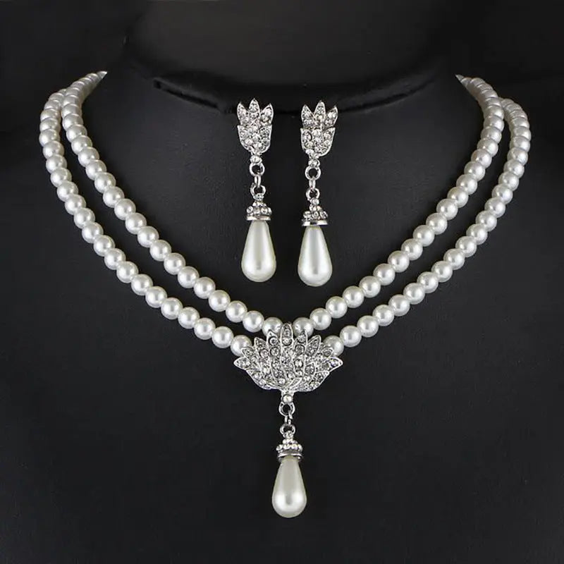 Fashion Personality Necklace And Earrings Suite Trendy DigiStore USA