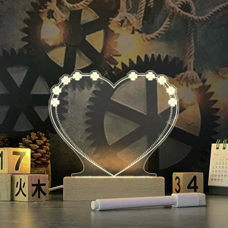 Trendy Creative Led Message Board Night Light USB Message Board
