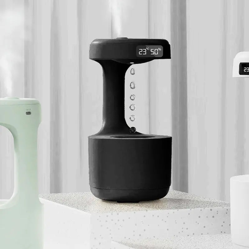 Trendy Innovative Display Of Water Drop Backflow Clock with New Anti g
