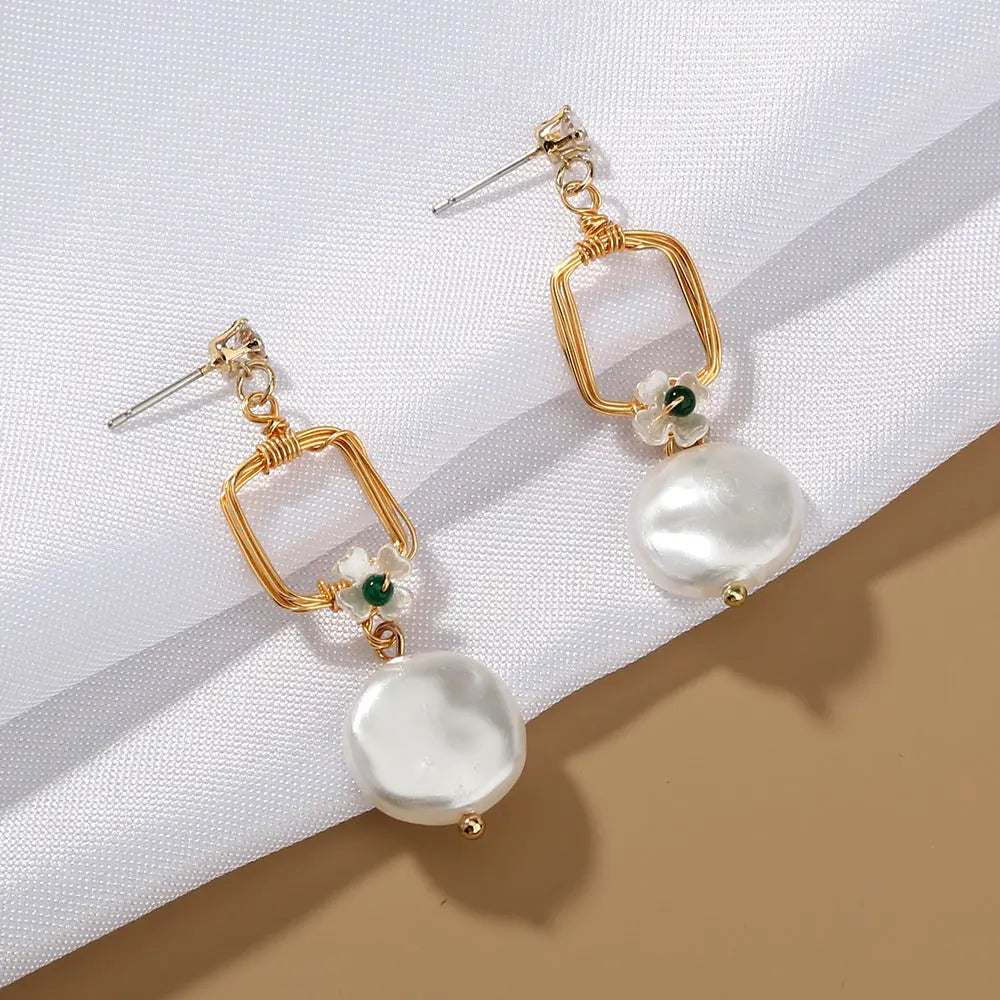 Pearl Earrings Pendant Necklace