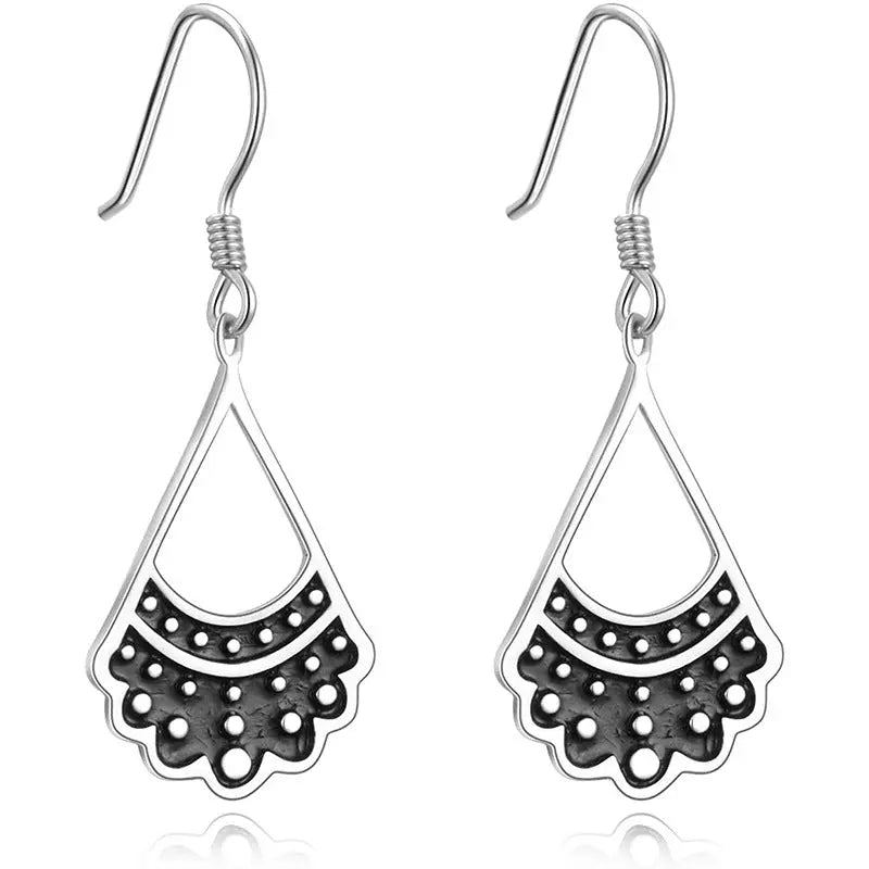 Trendy hot & 925 Silver Rbg Shaped Collar Earrings