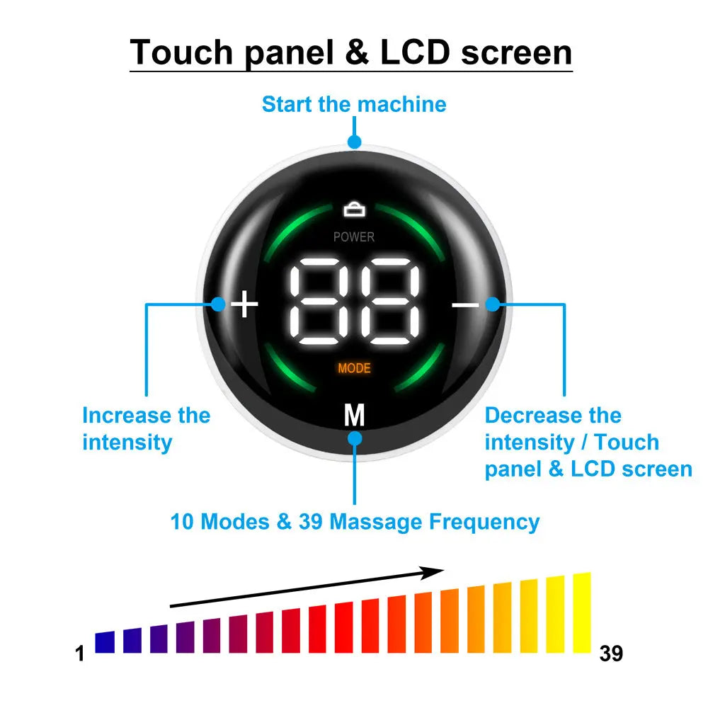 Wireless TENS EMS Electric Pulse Massage Muscle Stimulator 39 Modes trendy-digistore-us