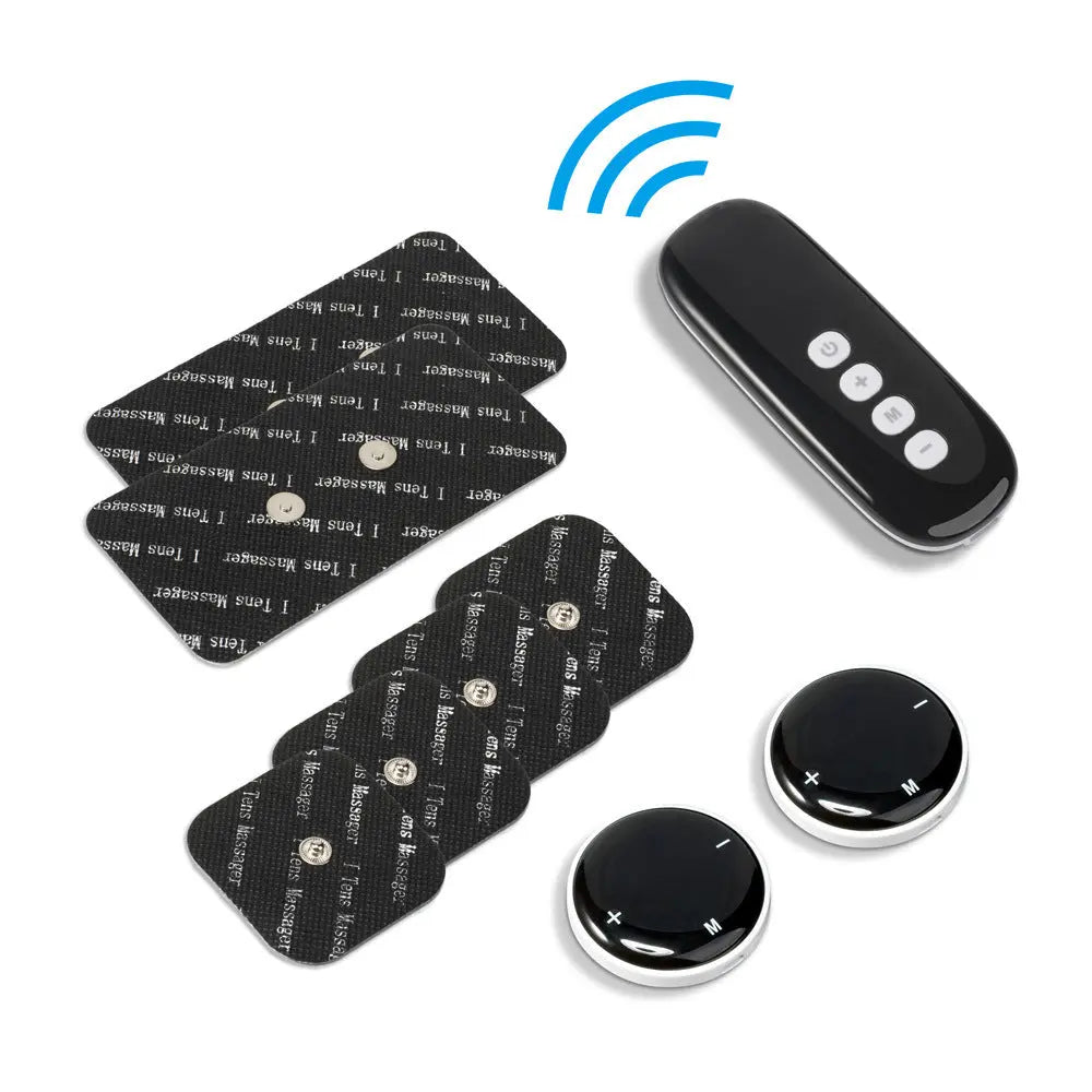 Wireless TENS EMS Electric Pulse Massage Muscle Stimulator 39 Modes trendy-digistore-us