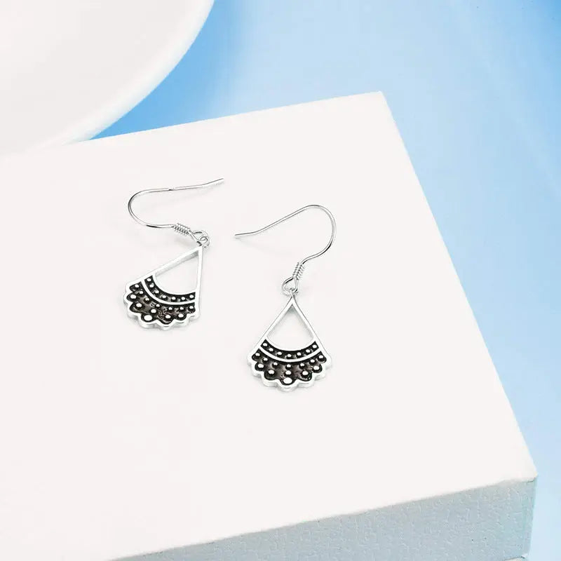 Trendy hot & 925 Silver Rbg Shaped Collar Earrings
