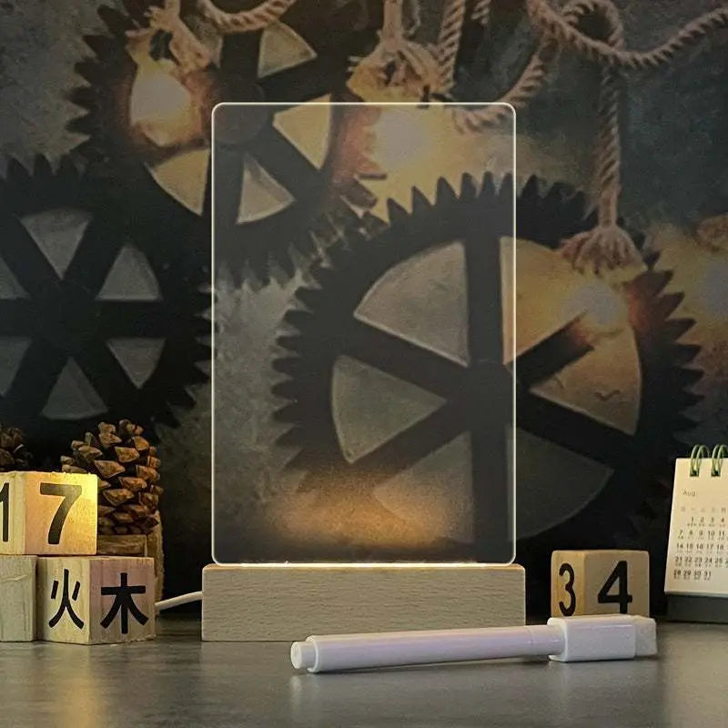 Trendy Creative Led Message Board Night Light USB Message Board