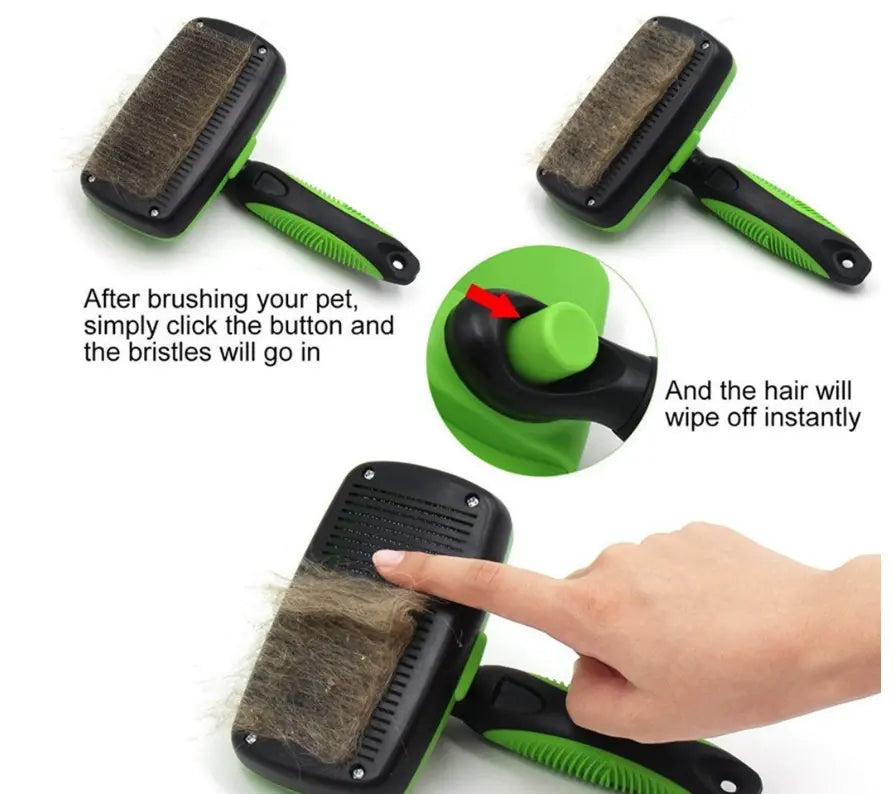 Trendy Pets Self Cleaning Slicker Brush - Wide Head Design Trendy DigiStore USA