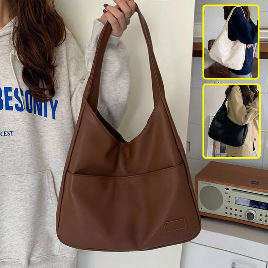 Fashion Tote Bag Large Capacity Casual Shoulder Bag Women's Commuting Handbag College Student trendy-digistore-us