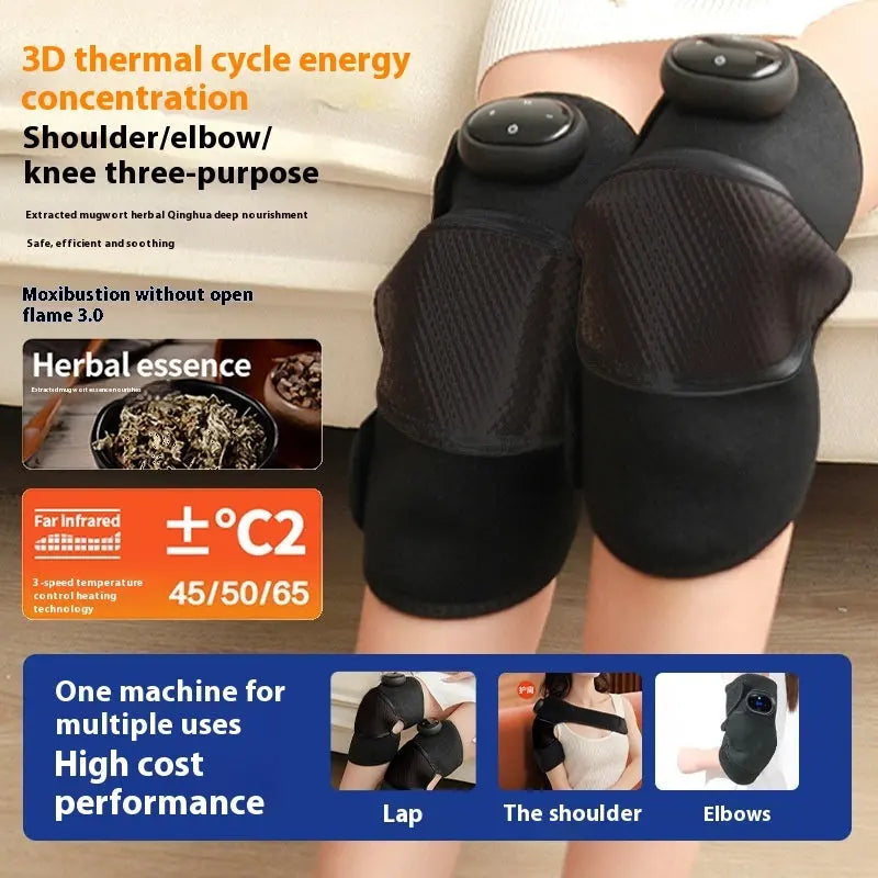 Adorise far Infrared Electric Heating Kneepad Self-heating Knee Massager trendy-digistore-us