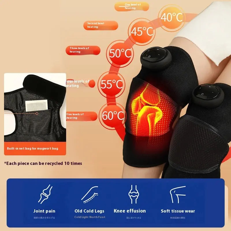 Adorise far Infrared Electric Heating Kneepad Self-heating Knee Massager trendy-digistore-us