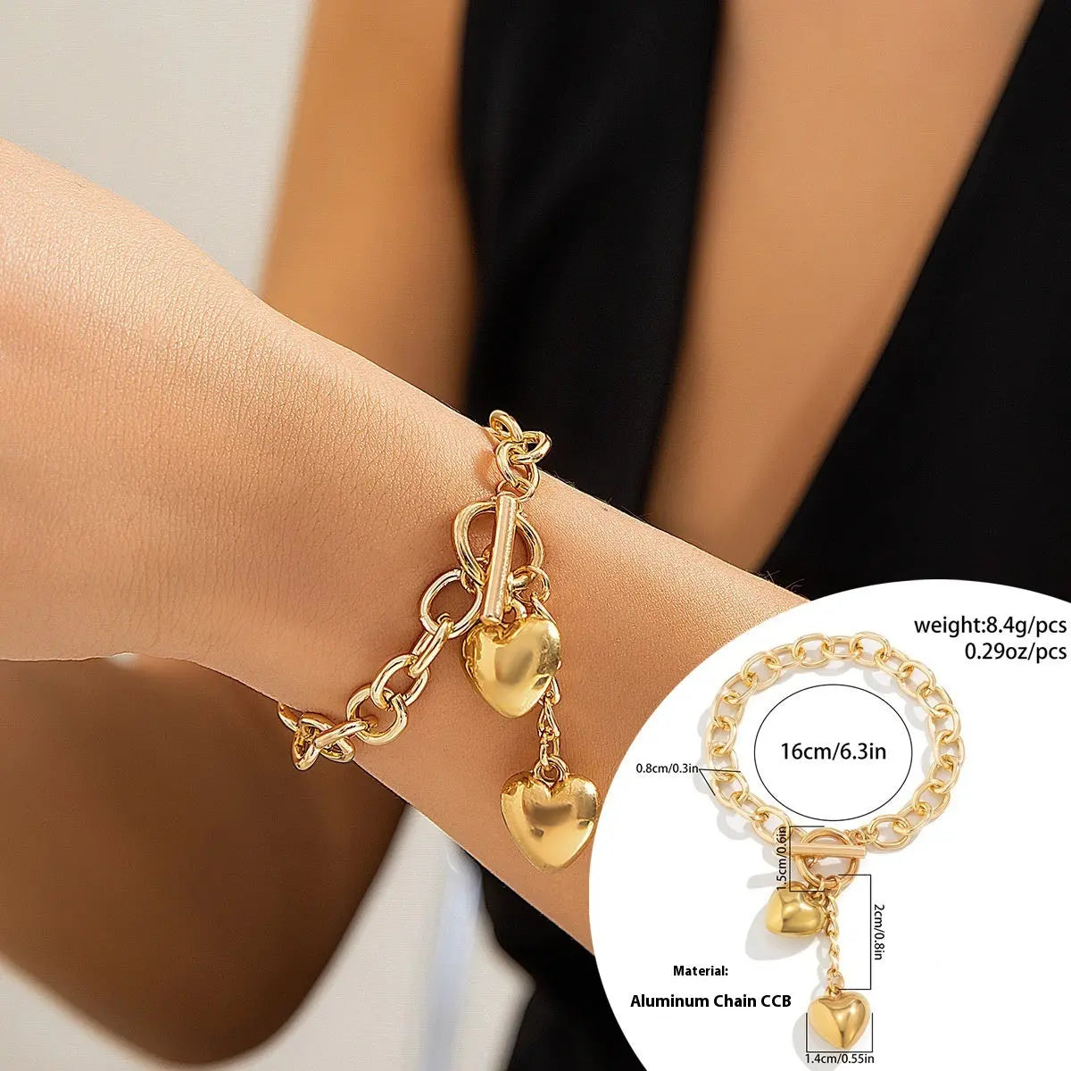 Thick Chain With Shiny Lock And Key Pendant Necklace For Women Trendy Ladies Accessories On The Neck Fashion Jewelry Female trendy-digistore-us