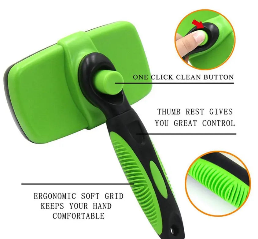 Trendy Pets Self Cleaning Slicker Brush - Wide Head Design Trendy DigiStore USA