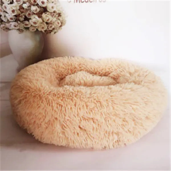 Round Long Hairy Autumn And Winter Nest Pad Cat Mattress Trendy DigiStore USA