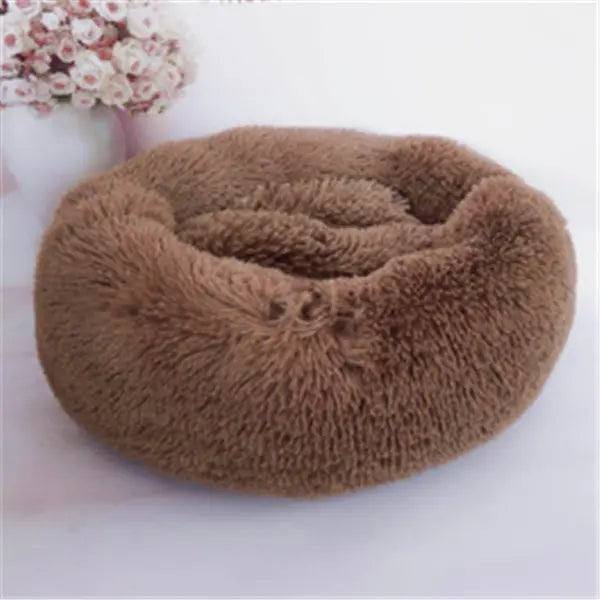 Round Long Hairy Autumn And Winter Nest Pad Cat Mattress Trendy DigiStore USA