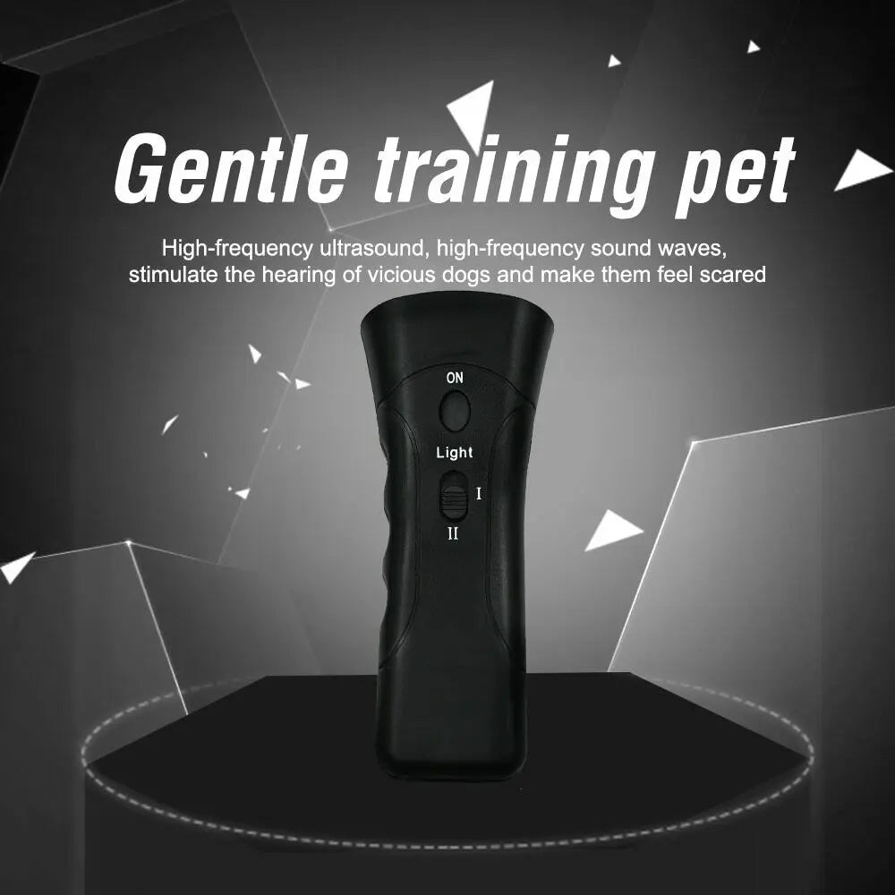 Ultrasonic Anti Dog Barking Trainer LED Light Gentle Chaser Petgentle Sonics Trendy DigiStore USA