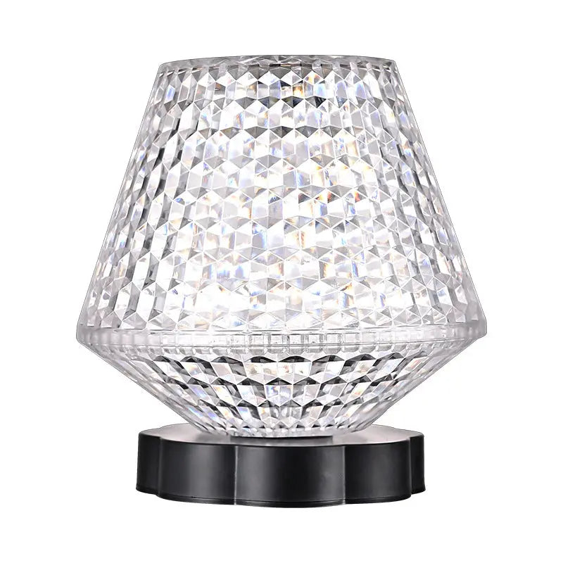 Trendy Diamond Crystal Lamp USB Rechargeable Touch Sensor Table Lamp trendy-digistore-us