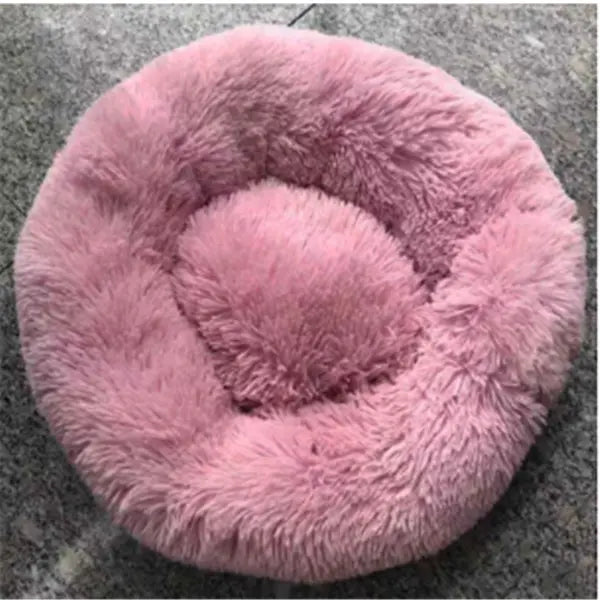 Round Long Hairy Autumn And Winter Nest Pad Cat Mattress Trendy DigiStore USA