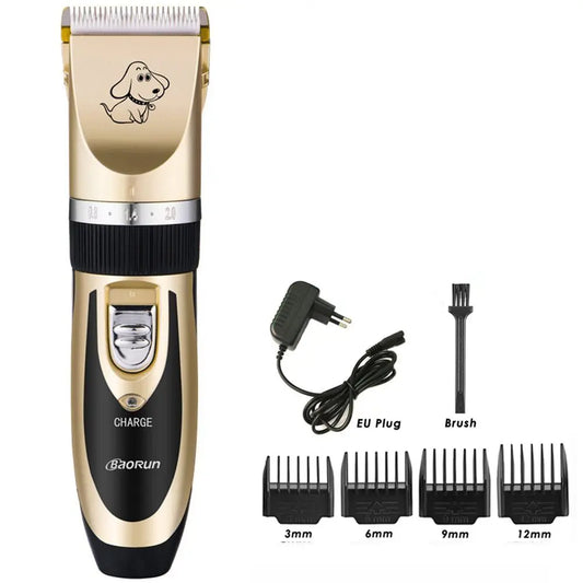 Professional Electric Pet Dog Hair Trimmer Rechargeable Animal Grooming Clippers Cat Shaver Haitcut Machine 110-240V AC Trendy DigiStore USA