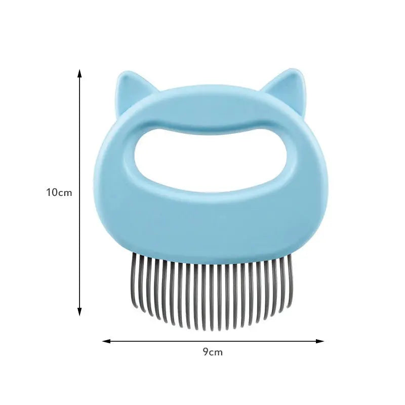 Trendy Pet Cat Dog Massage Brush Shell Shaped Handle Pet Grooming Massage Tool To Remove Loose Hairs Dogs Cats Pet Supplies Trendy DigiStore USA