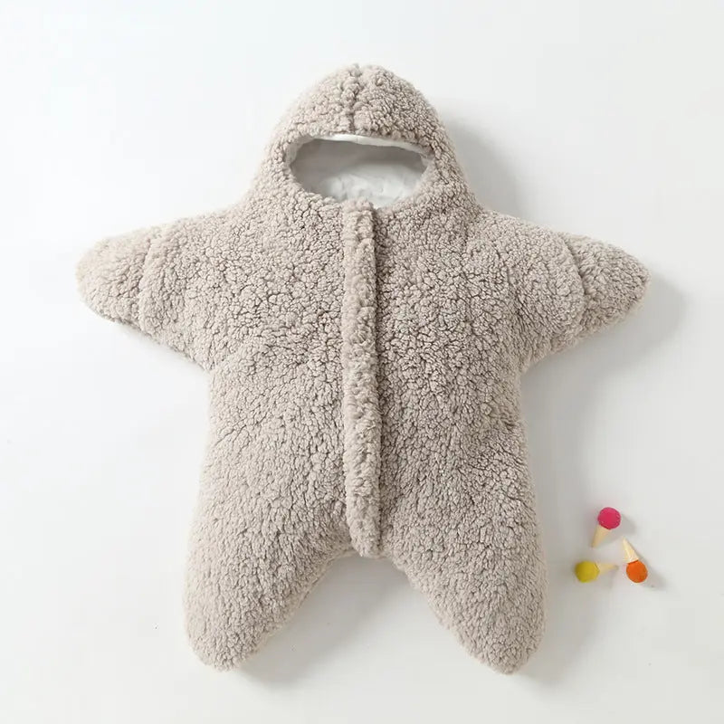 Trendy Baby Starfish Lamb Velvet Sleeping Bag Comfortable Newborn Baby