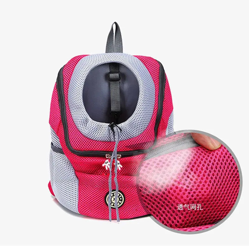 Pet Dog Carrier Bag Carrier For Dogs Backpack Out Double Shoulder Portable Travel Backpack Outdoor Pet Dog Carrier Bag Mesh Trendy DigiStore USA