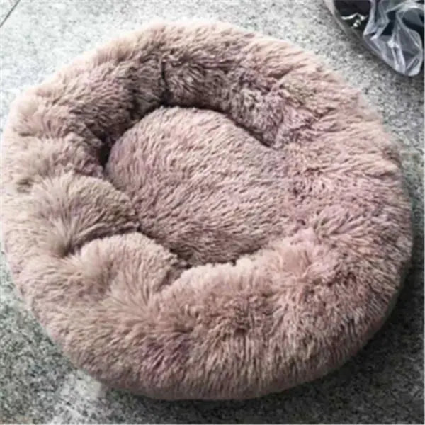 Round Long Hairy Autumn And Winter Nest Pad Cat Mattress Trendy DigiStore USA