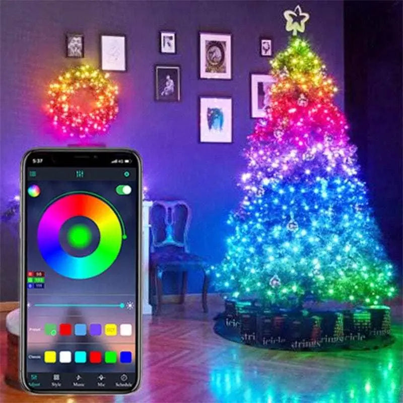 Trendy Smart Bluetooth Copper Wire String Light App Control for Christmas Tree trendy-digistore-us