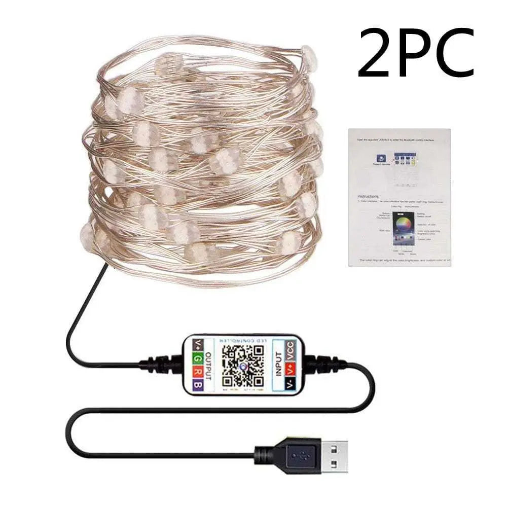 Trendy Smart Bluetooth Copper Wire String Light App Control for Christmas Tree trendy-digistore-us