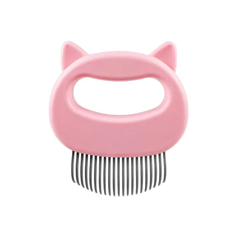 Trendy Pet Cat Dog Massage Brush Shell Shaped Handle Pet Grooming Massage Tool To Remove Loose Hairs Dogs Cats Pet Supplies Trendy DigiStore USA