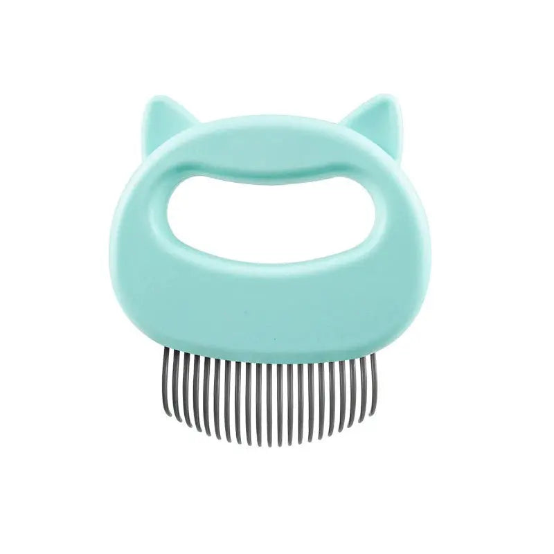 Trendy Pet Cat Dog Massage Brush Shell Shaped Handle Pet Grooming Massage Tool To Remove Loose Hairs Dogs Cats Pet Supplies Trendy DigiStore USA